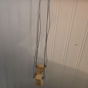 VTG Bakelite  Mahjong Tiles Jewelry Crafts LOT of 13 tiles and 3 necklaces